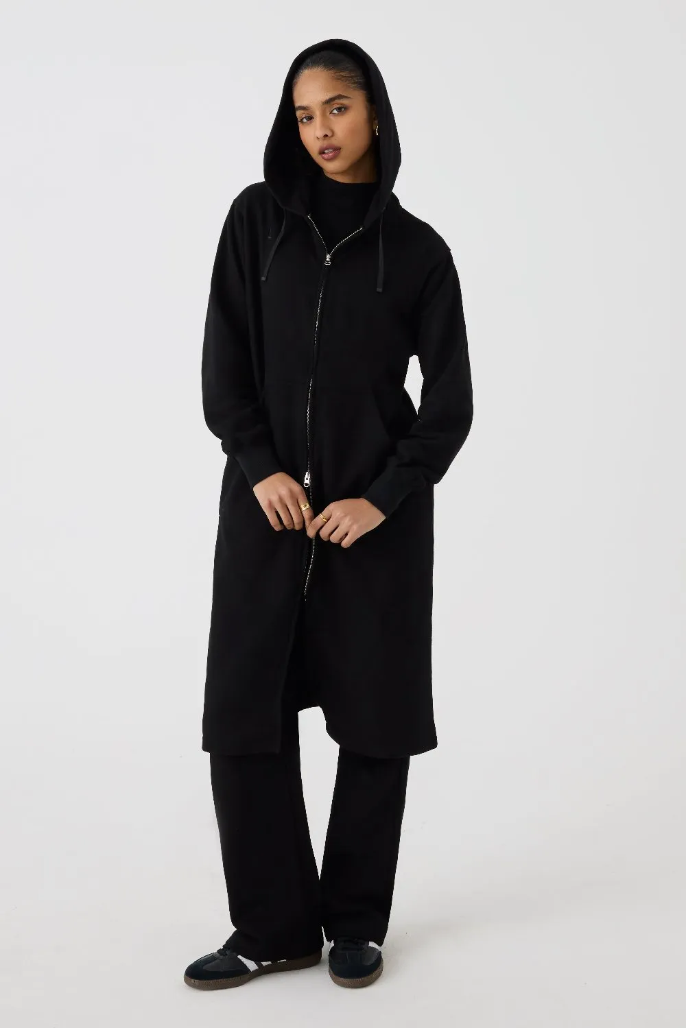 Long Zip Hoodie