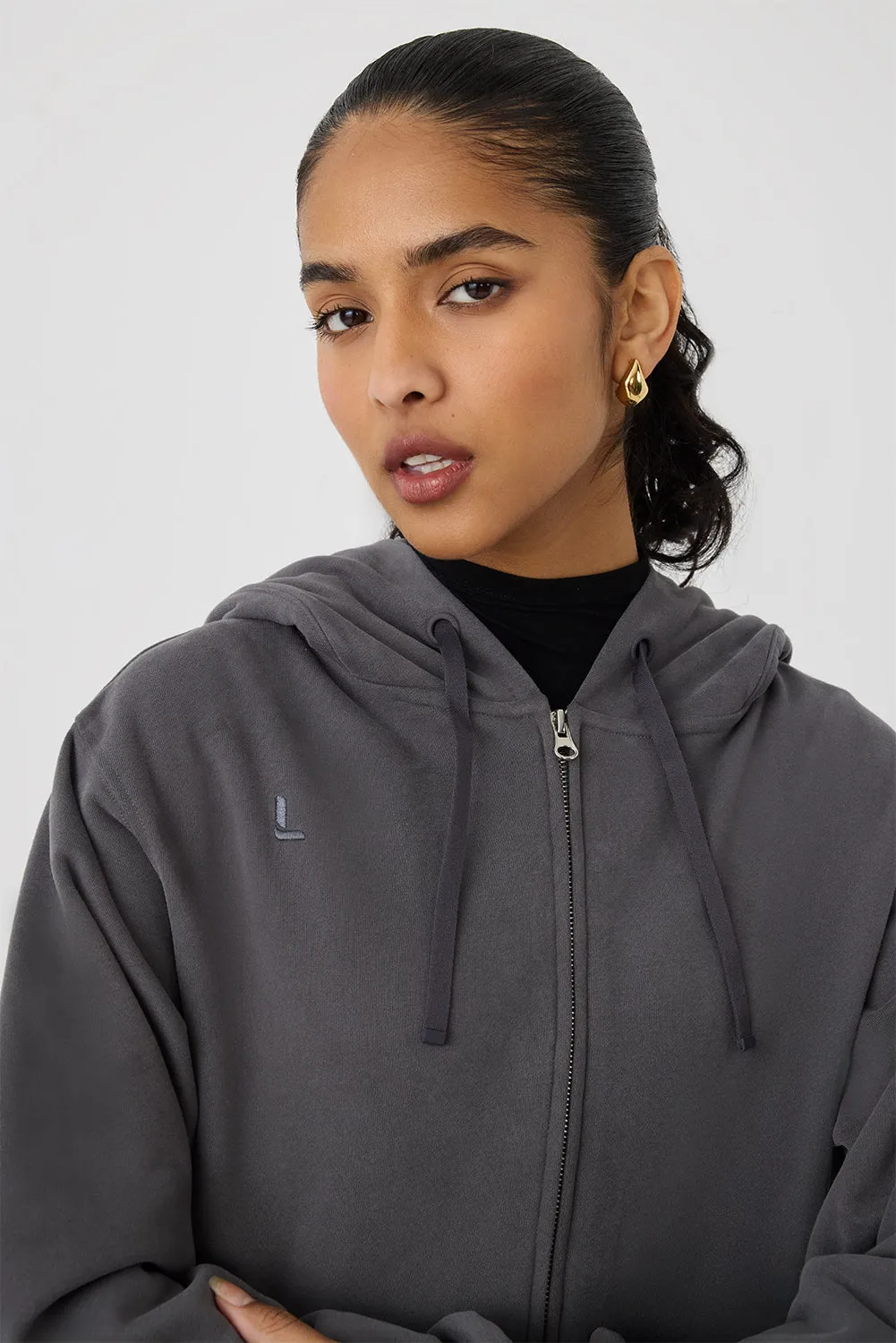 Long Zip Hoodie