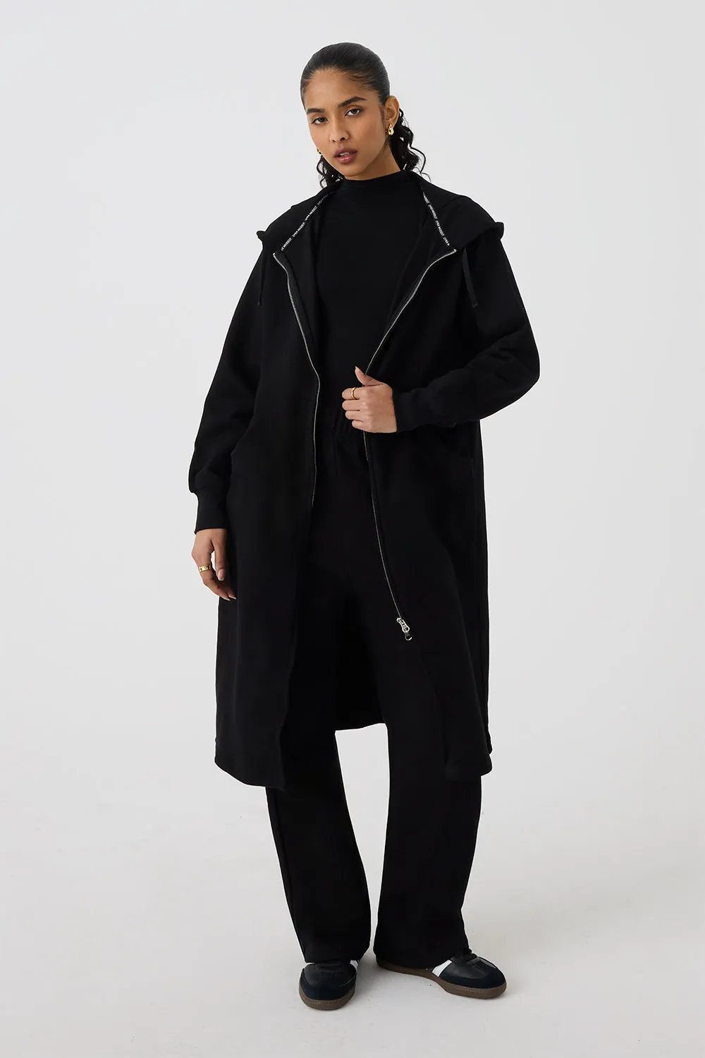 Long Zip Hoodie