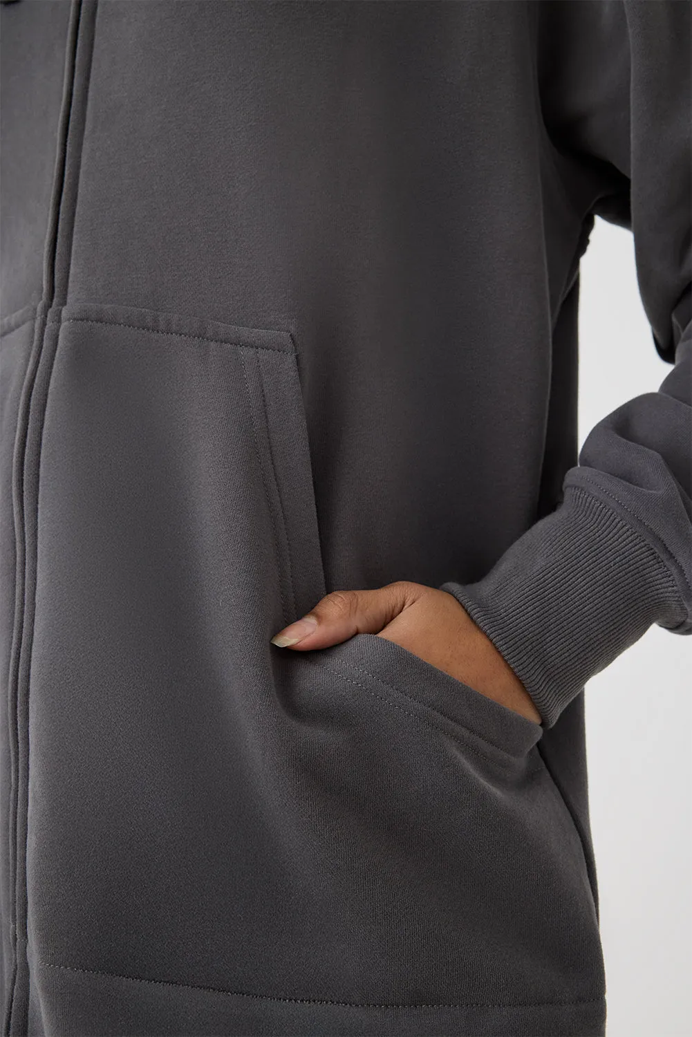 Long Zip Hoodie