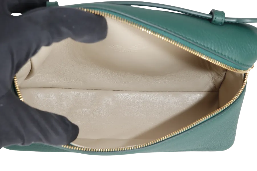 LORO PIANA L19 EXTRA POCKET GREEN GOLD HARDWARE WITH STRAP, DUST COVER & BOX