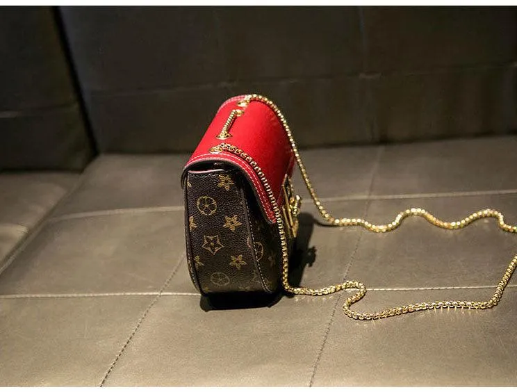 Louis Vuitton Classic Leather Potable Red Bag