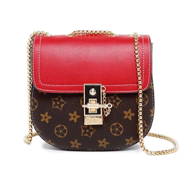 Louis Vuitton Classic Leather Potable Red Bag