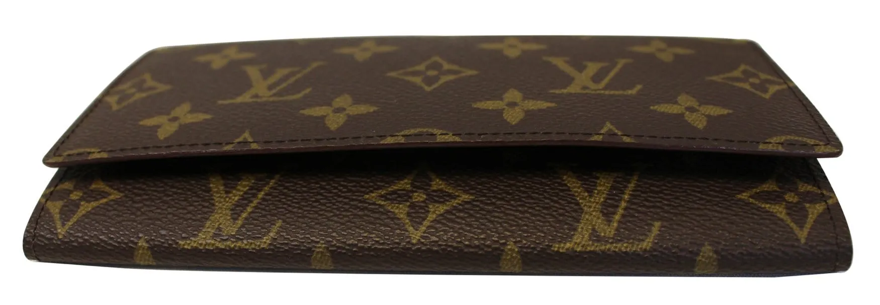 LOUIS VUITTON Credit Wallet Pre Loved Monogram Canvas Porte Yen 3 Cartes