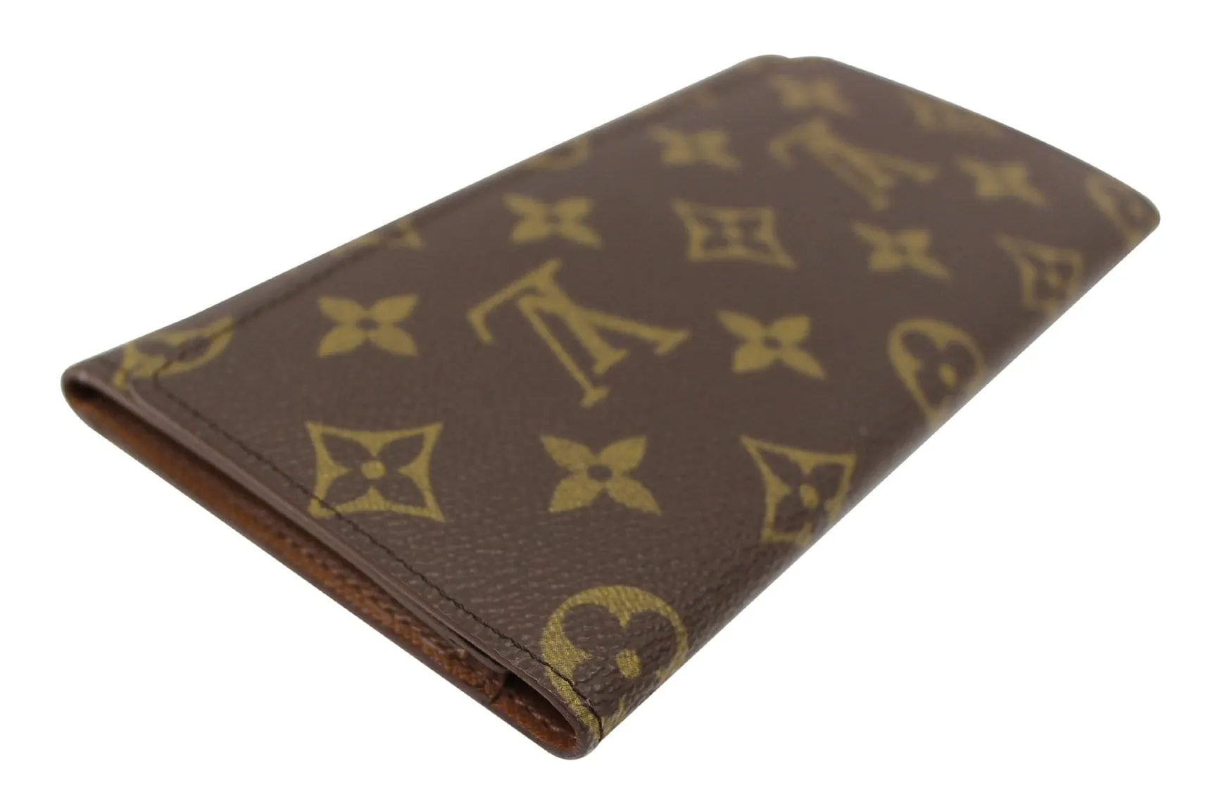 LOUIS VUITTON Credit Wallet Pre Loved Monogram Canvas Porte Yen 3 Cartes