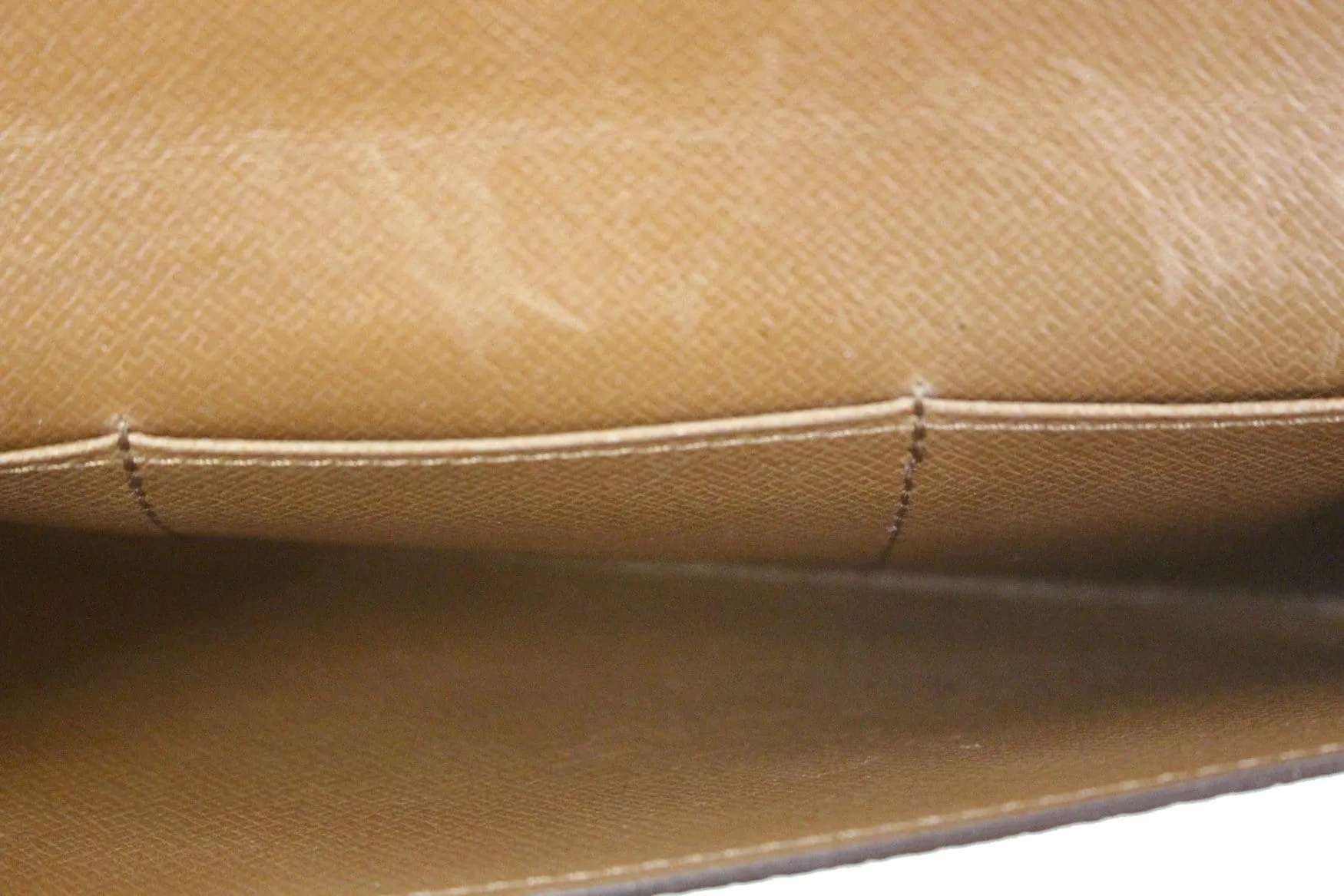 LOUIS VUITTON Credit Wallet Pre Loved Monogram Canvas Porte Yen 3 Cartes