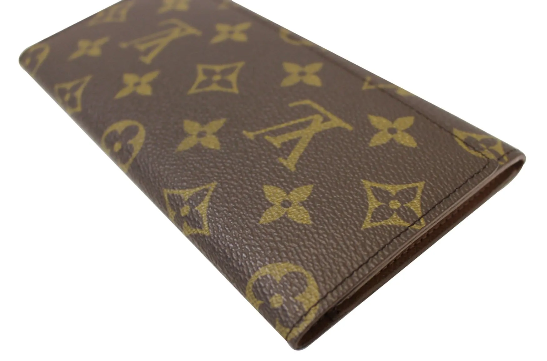 LOUIS VUITTON Credit Wallet Pre Loved Monogram Canvas Porte Yen 3 Cartes