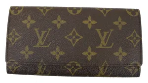 LOUIS VUITTON Credit Wallet Pre Loved Monogram Canvas Porte Yen 3 Cartes