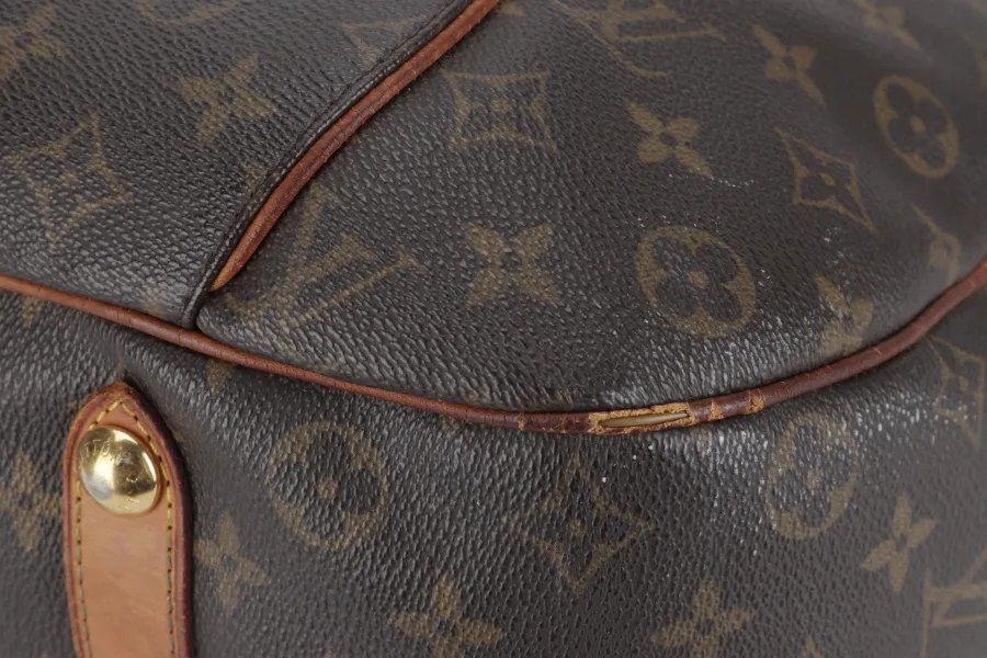 LOUIS VUITTON GALLIERA SHOULDER BAG PM MONOGRAM COATED CANVAS GOLD HARDWARE NO DUST COVER