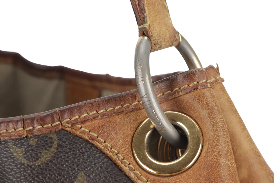 LOUIS VUITTON GALLIERA SHOULDER BAG PM MONOGRAM COATED CANVAS GOLD HARDWARE NO DUST COVER