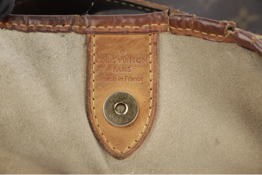 LOUIS VUITTON GALLIERA SHOULDER BAG PM MONOGRAM COATED CANVAS GOLD HARDWARE NO DUST COVER