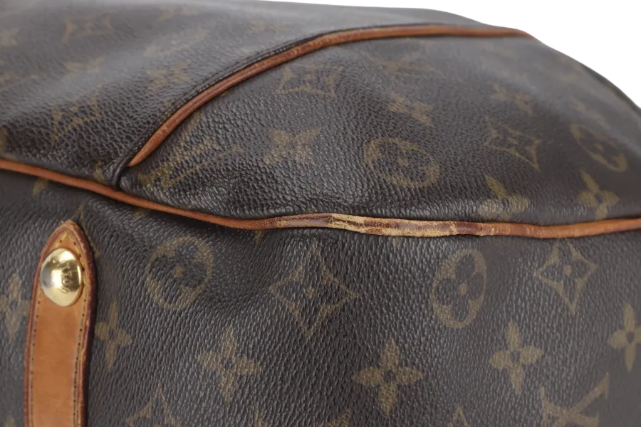 LOUIS VUITTON GALLIERA SHOULDER BAG PM MONOGRAM COATED CANVAS GOLD HARDWARE NO DUST COVER
