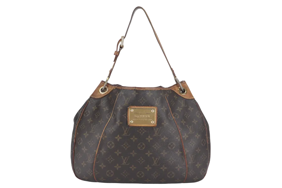 LOUIS VUITTON GALLIERA SHOULDER BAG PM MONOGRAM COATED CANVAS GOLD HARDWARE NO DUST COVER
