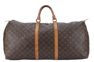 LOUIS VUITTON KEEPAL 60 MONOGRAM CANVAS GOLD HARDWARE NO DUST COVER