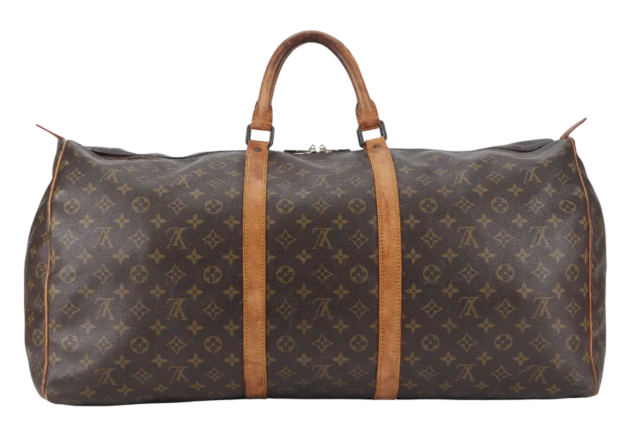 LOUIS VUITTON KEEPAL 60 MONOGRAM CANVAS GOLD HARDWARE NO DUST COVER