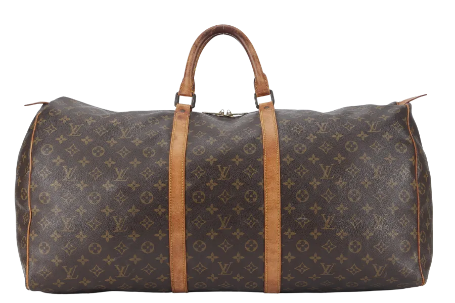 LOUIS VUITTON KEEPAL 60 MONOGRAM CANVAS GOLD HARDWARE NO DUST COVER
