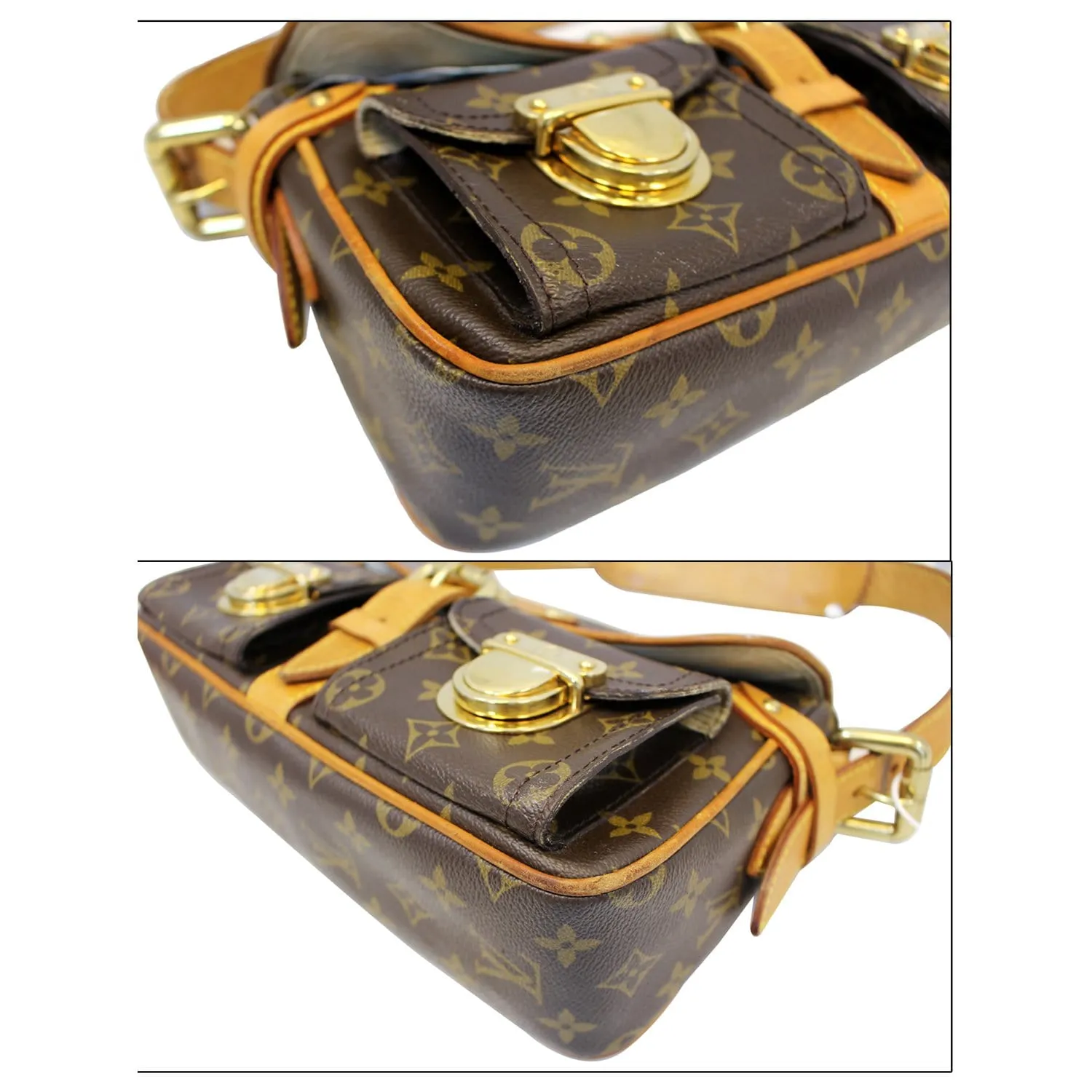 LOUIS VUITTON Monogram Canvas Hudson PM Shoulder Bag