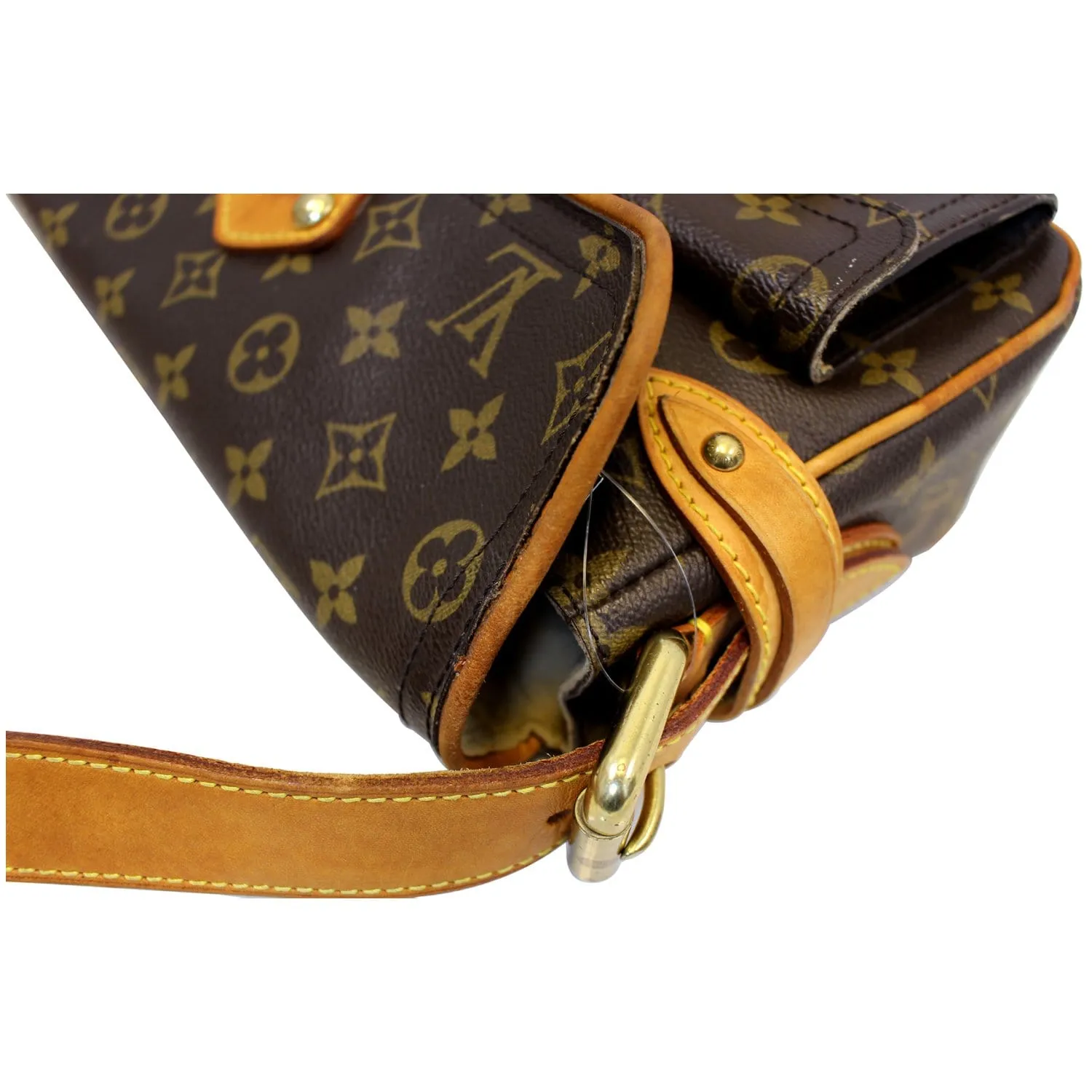 LOUIS VUITTON Monogram Canvas Hudson PM Shoulder Bag