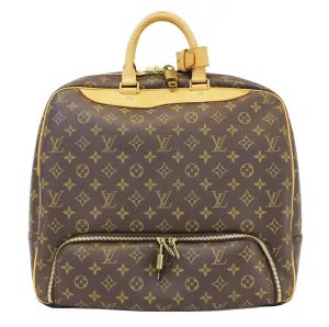 LOUIS VUITTON Monogram Evasion Brown Boston Travel Bag