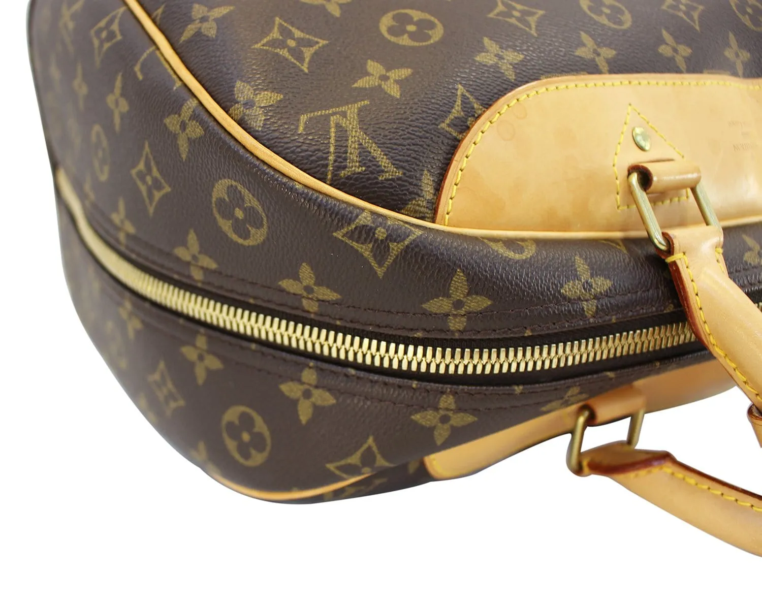 LOUIS VUITTON Monogram Evasion Brown Boston Travel Bag