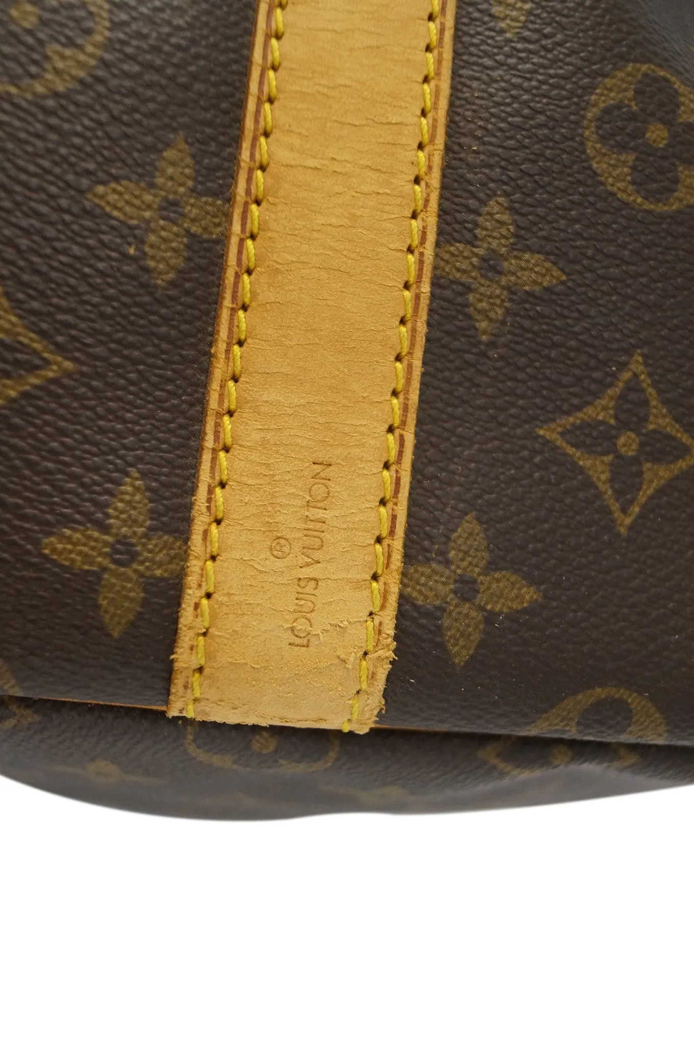 LOUIS VUITTON Monogram Keepall Bandouliere 55 Boston Bag