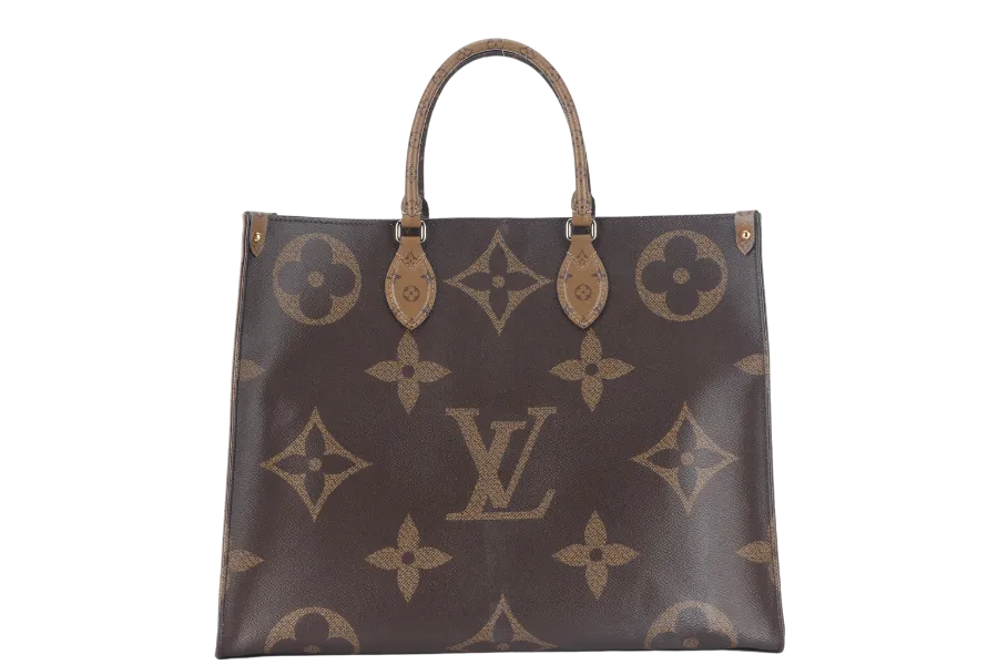 LOUIS VUITTON ONTHEGO GM (M44576) MONOGRAM GIANT CANVAS GOLD HARDWARE WITH DUST COVER AND BOX