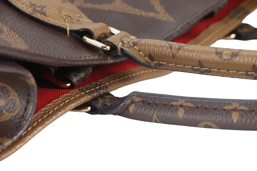 LOUIS VUITTON ONTHEGO GM (M44576) MONOGRAM GIANT CANVAS GOLD HARDWARE WITH DUST COVER AND BOX