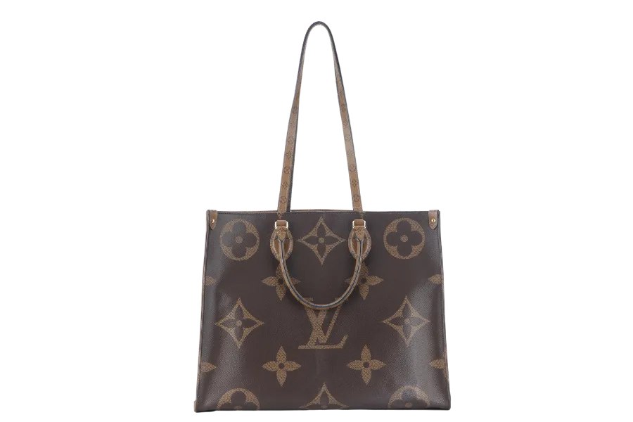 LOUIS VUITTON ONTHEGO GM (M44576) MONOGRAM GIANT CANVAS GOLD HARDWARE WITH DUST COVER AND BOX