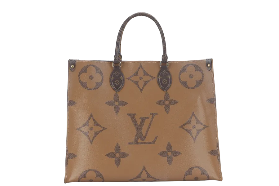 LOUIS VUITTON ONTHEGO GM (M44576) MONOGRAM GIANT CANVAS GOLD HARDWARE WITH DUST COVER AND BOX