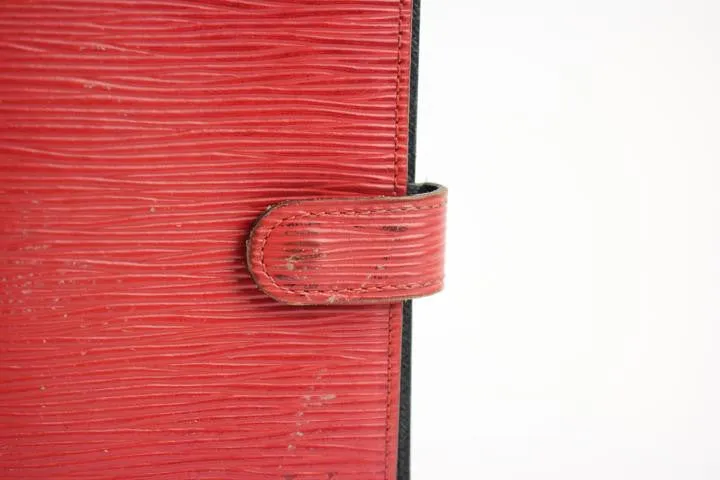 Louis Vuitton Red Epi Agenda 25LVA909