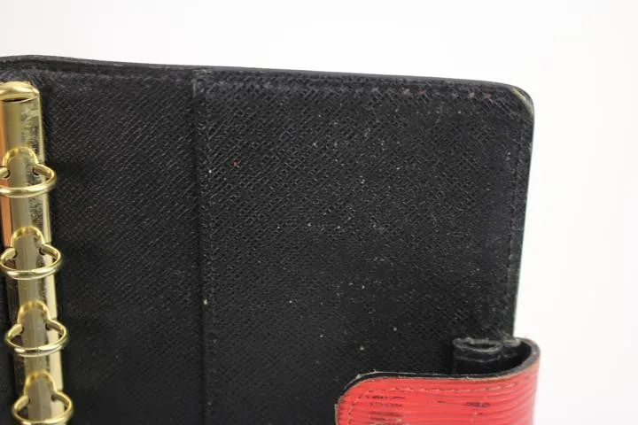 Louis Vuitton Red Epi Agenda 25LVA909