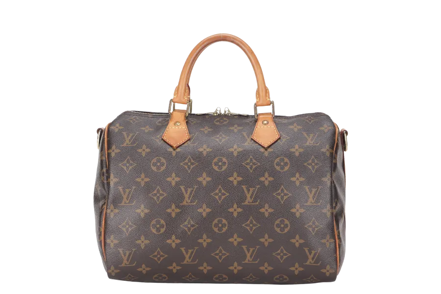 LOUIS VUITTON SPEEDY BANDOULIERE 30 (M41112) BROWN MONOGRAM CANVAS WITH STRAP, LOCK&KEYS AND DUST COVER
