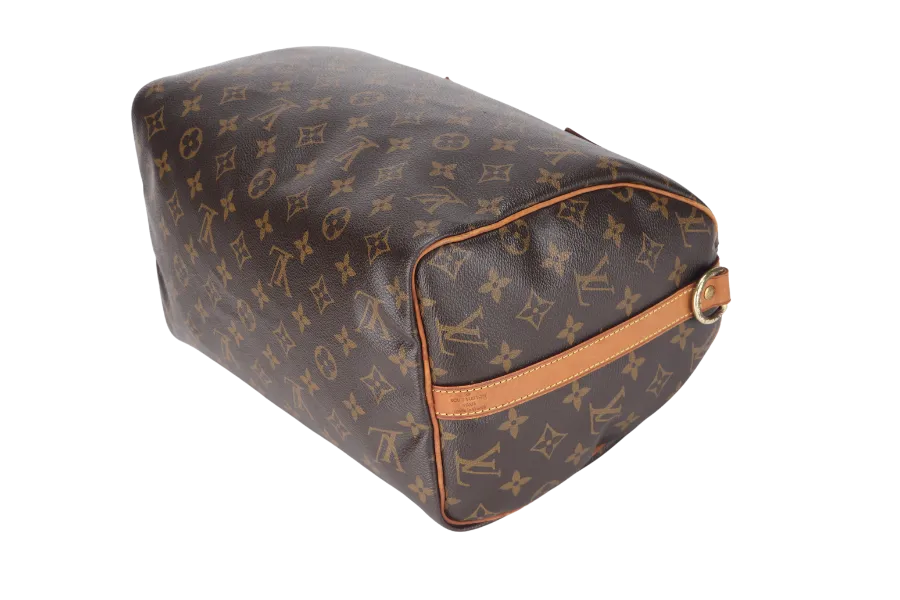 LOUIS VUITTON SPEEDY BANDOULIERE 30 (M41112) BROWN MONOGRAM CANVAS WITH STRAP, LOCK&KEYS AND DUST COVER