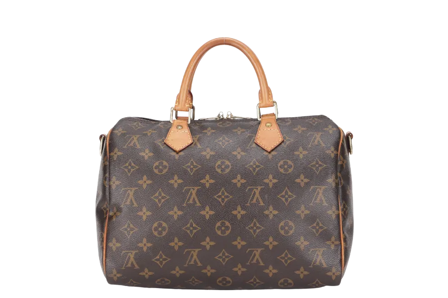 LOUIS VUITTON SPEEDY BANDOULIERE 30 (M41112) BROWN MONOGRAM CANVAS WITH STRAP, LOCK&KEYS AND DUST COVER