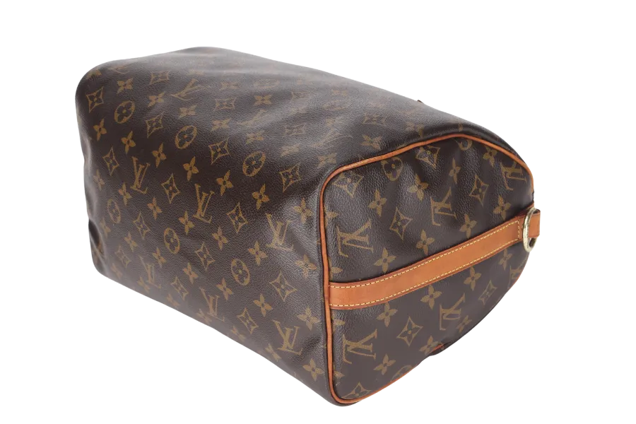 LOUIS VUITTON SPEEDY BANDOULIERE 30 (M41112) BROWN MONOGRAM CANVAS WITH STRAP, LOCK&KEYS AND DUST COVER