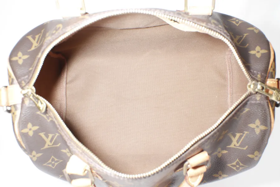 LOUIS VUITTON SPEEDY BANDOULIERE 30 (M41112) BROWN MONOGRAM CANVAS WITH STRAP, LOCK&KEYS AND DUST COVER