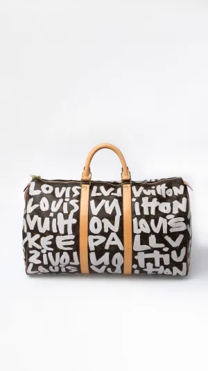 Louis Vuitton X Stephen Sprouse Monogram Graffiti Keepall 50