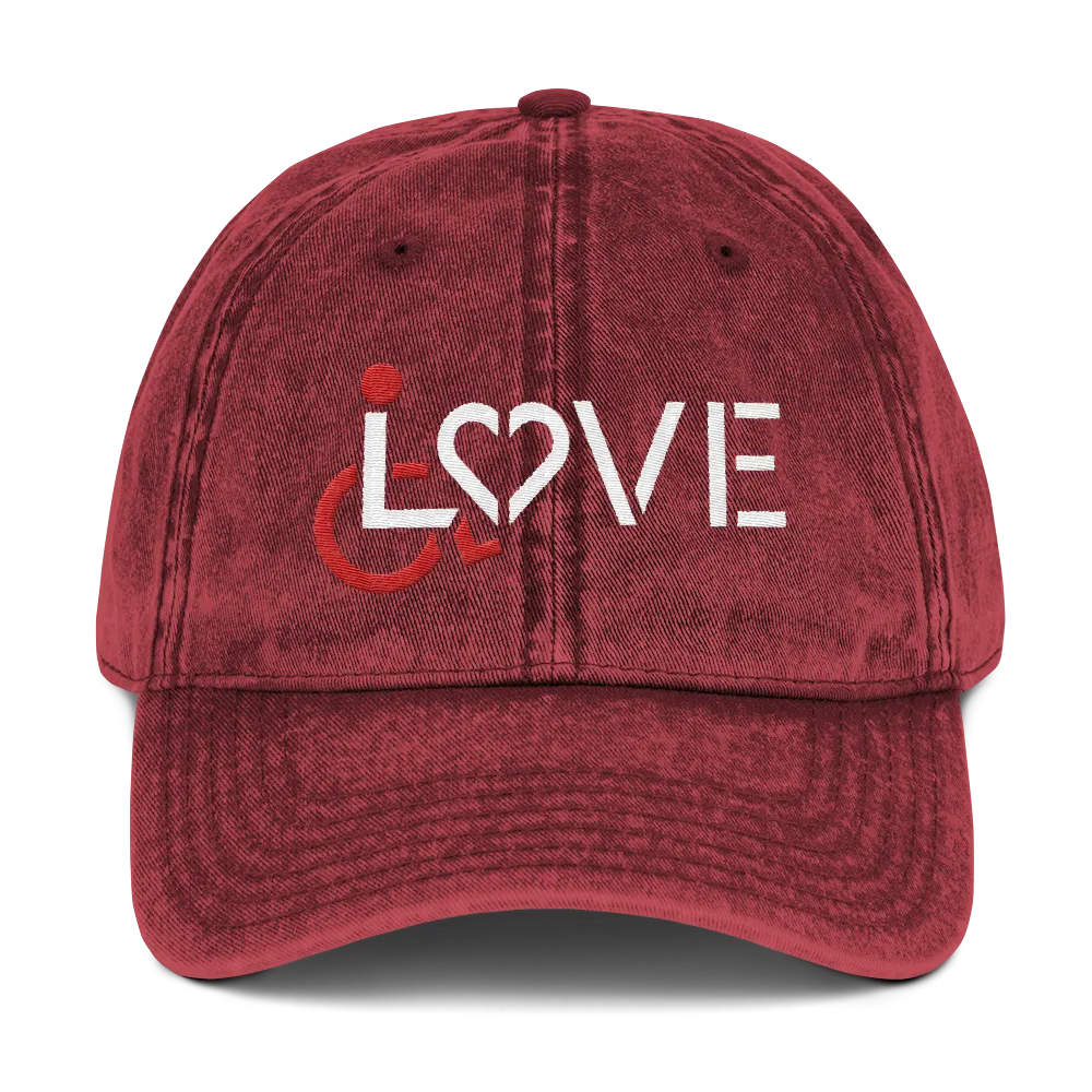 LOVE (for the Special Needs Community) Vintage Cotton Twill Cap