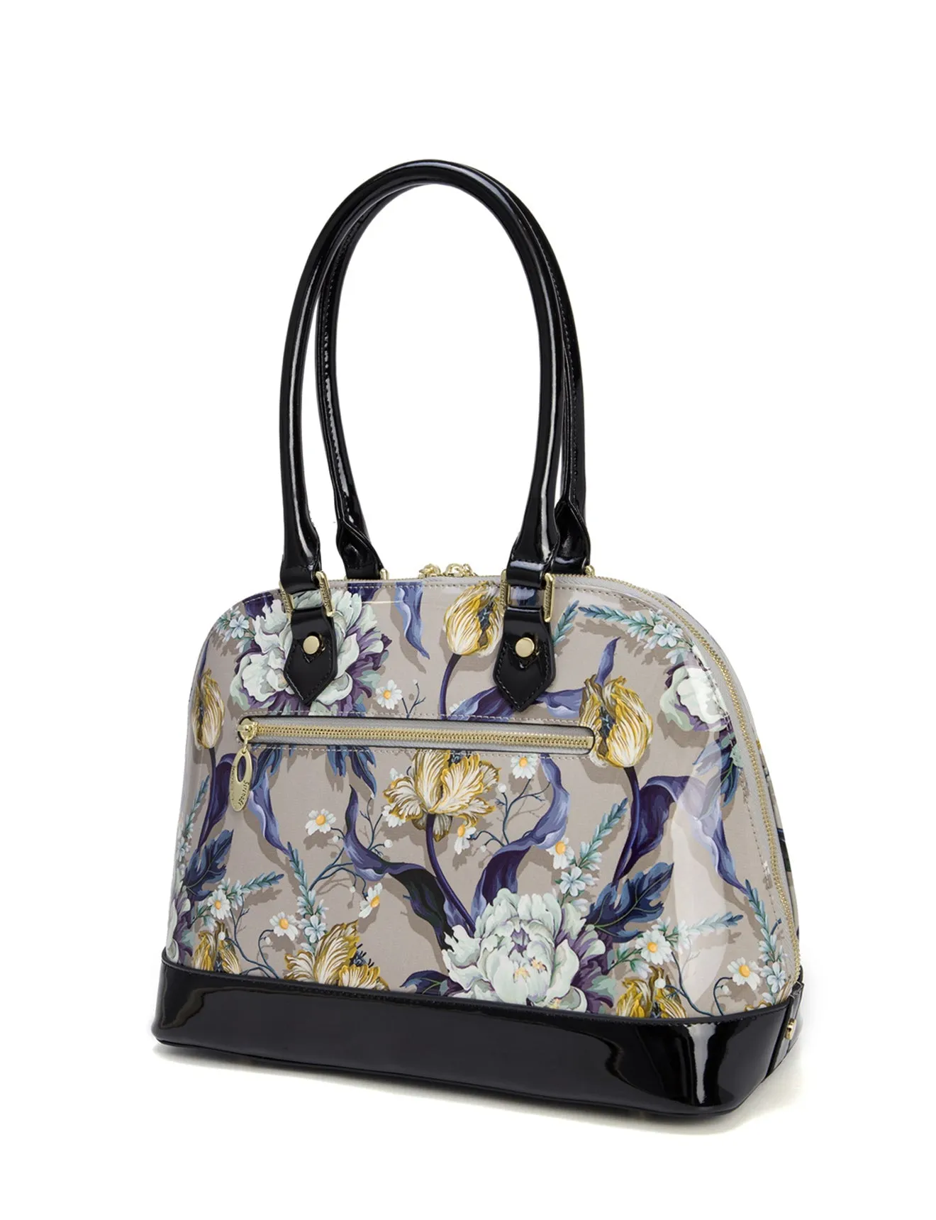 LUCINDA PATENT LEATHER DOME BAG- SN58-6801