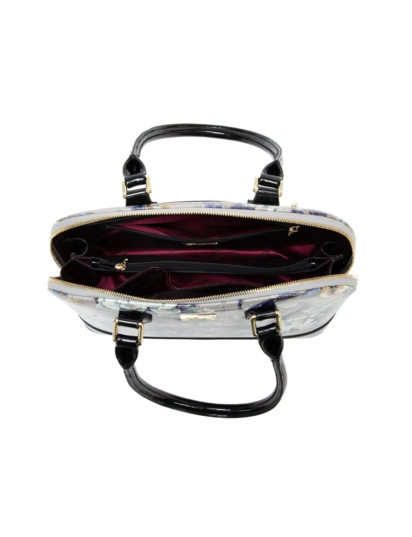 LUCINDA PATENT LEATHER DOME BAG- SN58-6801