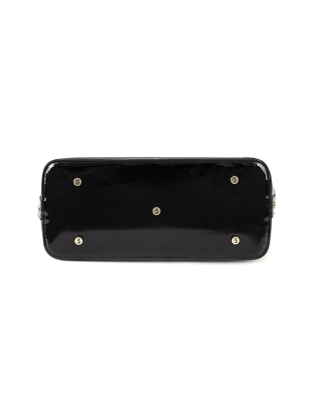 LUCINDA PATENT LEATHER DOME BAG- SN58-6801