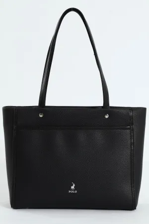 Lyon Casual Medium Tote Bag - Black