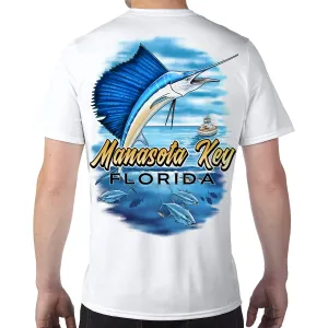 Manasota Key, FL Sailfish Performance Tech T-Shirt