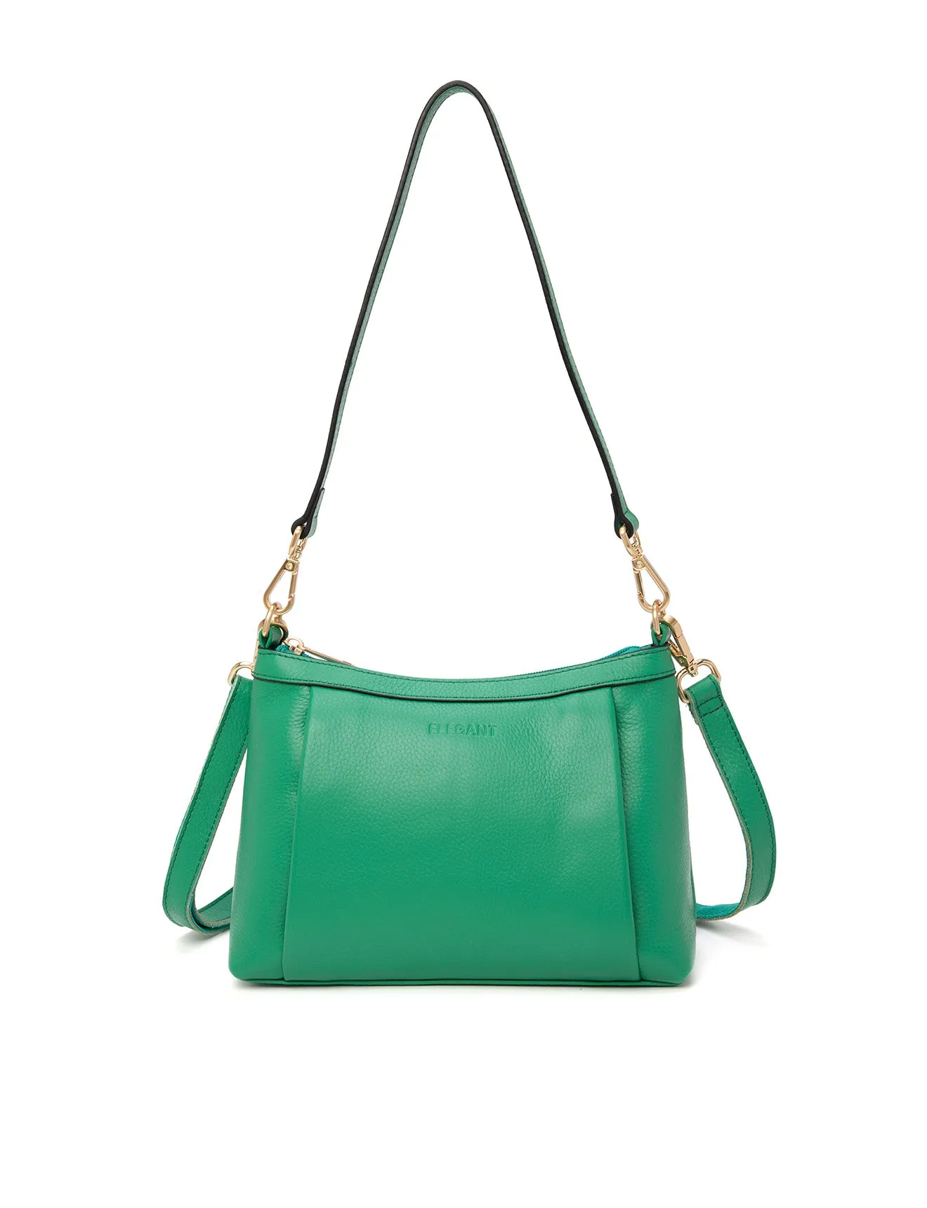 MARCIA LEATHER XBODY BAG- E1-0830-GRN