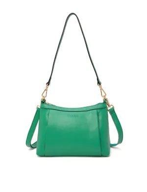MARCIA LEATHER XBODY BAG- E1-0830-GRN