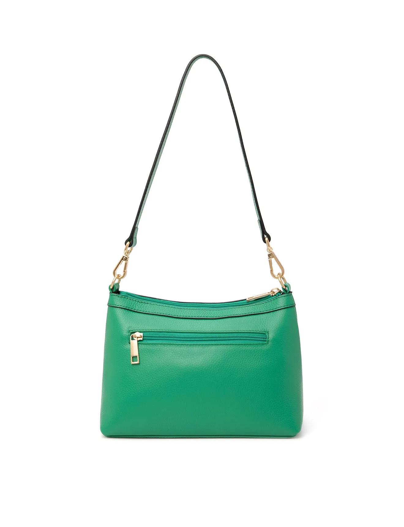 MARCIA LEATHER XBODY BAG- E1-0830-GRN