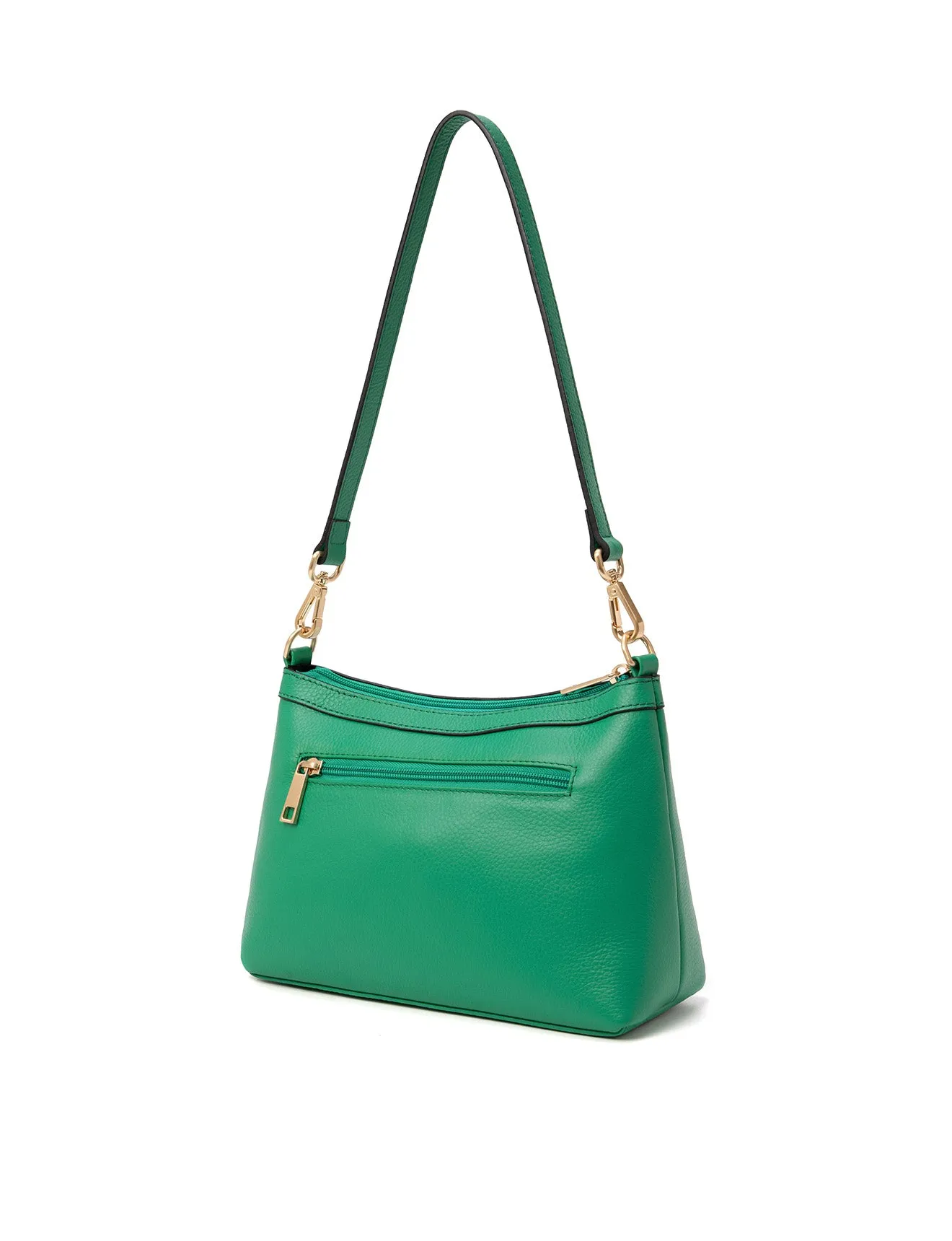 MARCIA LEATHER XBODY BAG- E1-0830-GRN