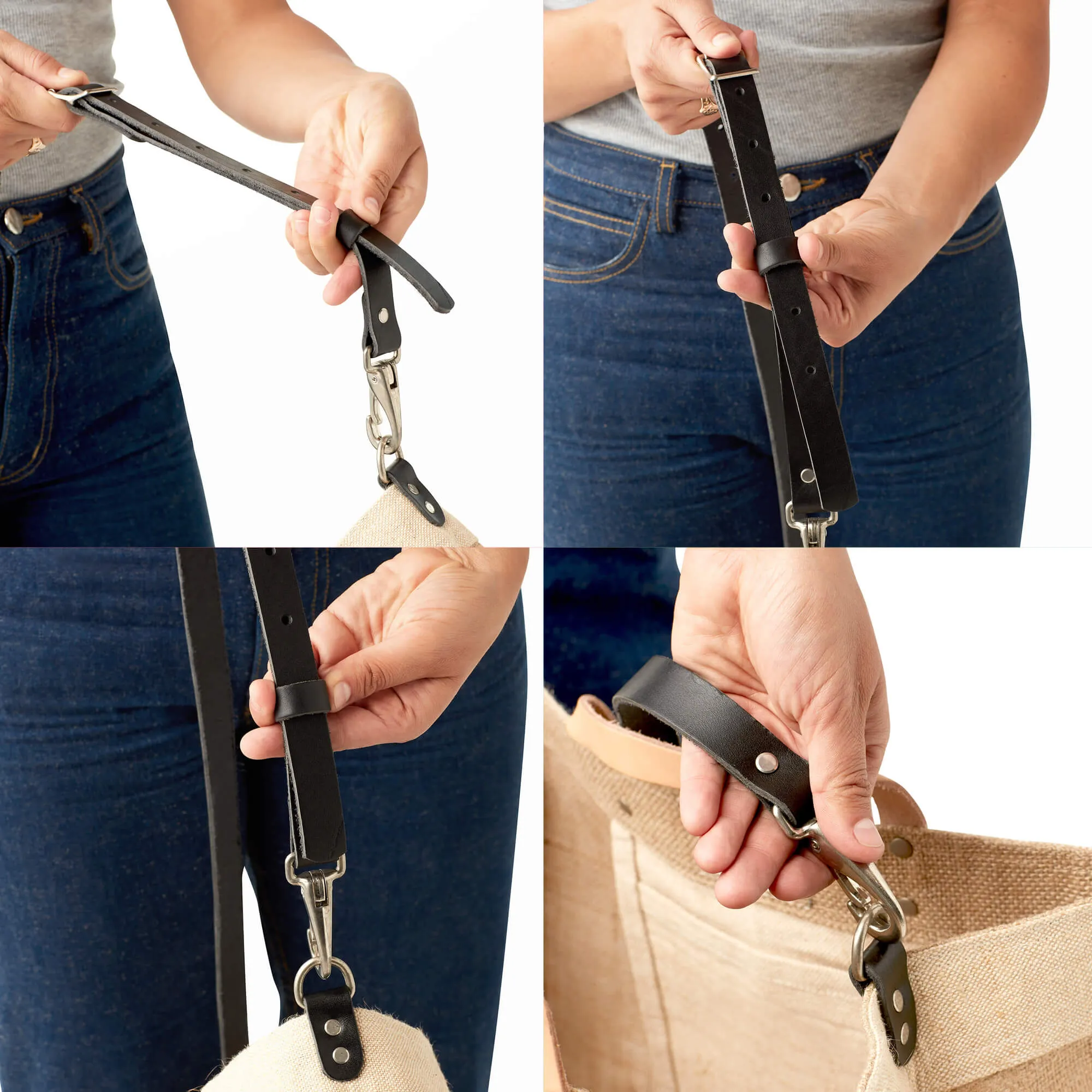 Market Bag in Black with Black Strap (003BKSTRAP) | Estimated Delivery December 2024