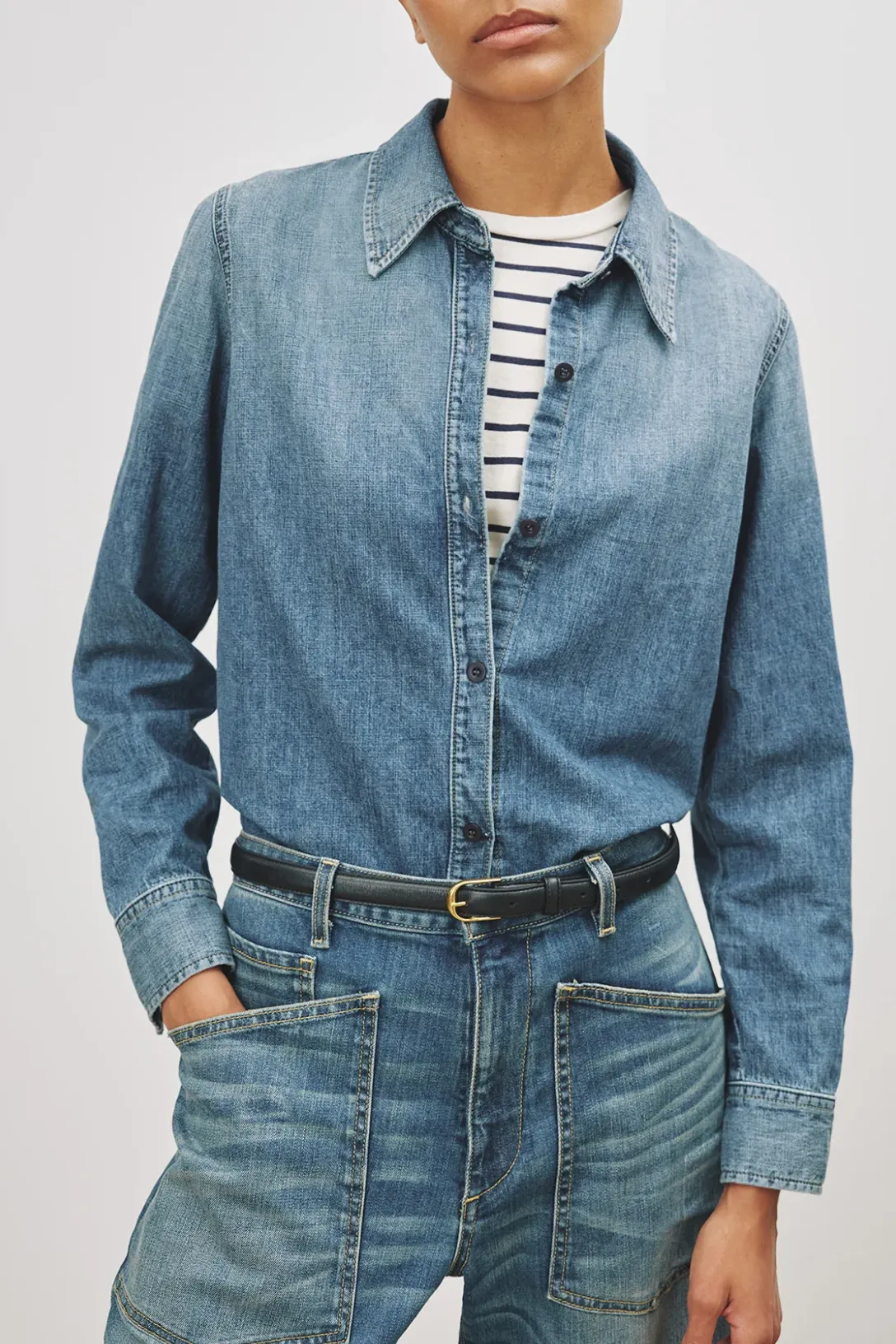 Marlise Denim Shirt | Ocean Wash
