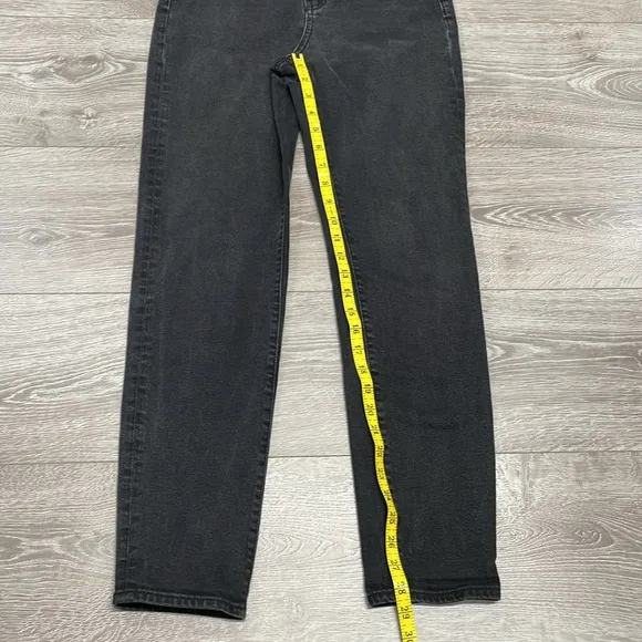 Mavi Star High Waist Mom Jean Black Wash Denim Style 101077-33944 Size 25x29